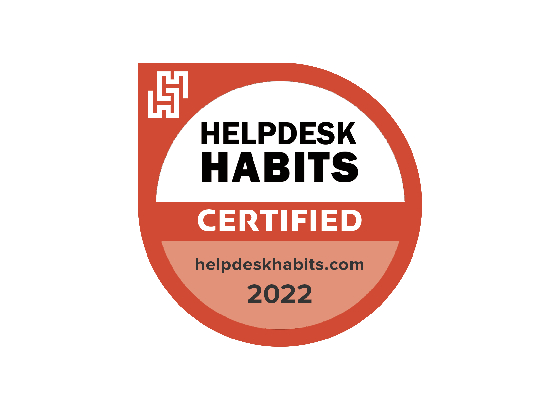 Helpdesk habits certified logo.