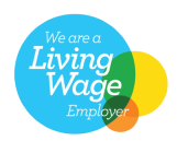 Living wage employer logo.