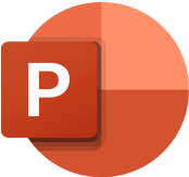 Microsoft Powerpoint icon.